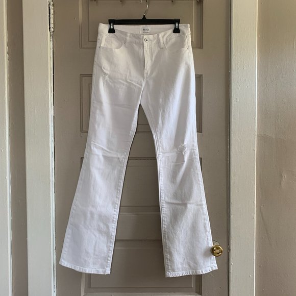 White Bootcut Jeans - Picture 1 of 11